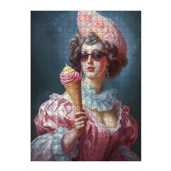 Puzzle Ravensburger "Waffeleis zum Verlieben" artboxONE - Menschen,Fiktion,Lustig