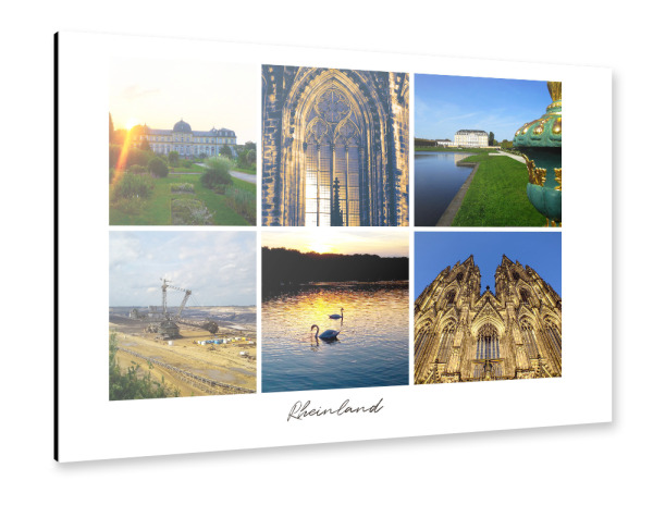 Alu-Dibond "Rheinland Impressionen" 30x20 cm artboxONE