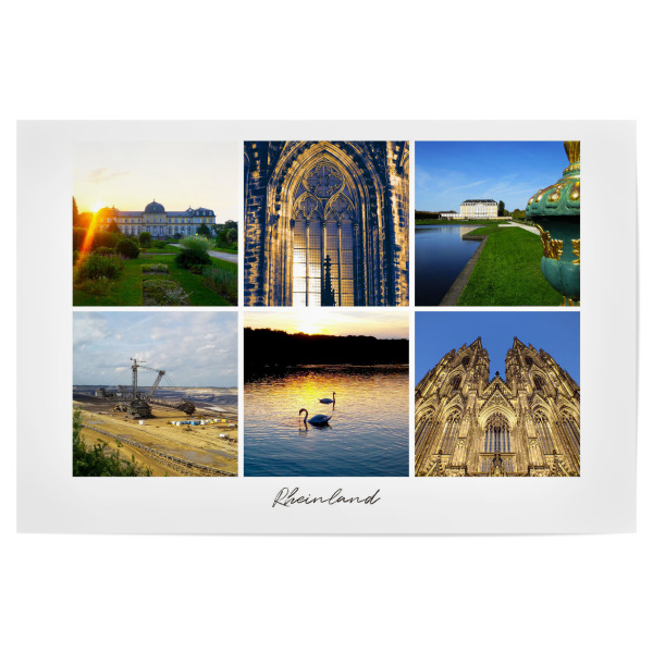 Poster 30x20 cm "Rheinland Impressionen" artboxONE - Städte / Köln,Reise,Architektur,Reise / Länder