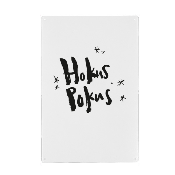 Holzbild "Hokus Pokus - Halloween Lettering" artboxONE - Typografie - Halloween,Hokus pokus,Lettering,Schrift,Saisonal,Herbst