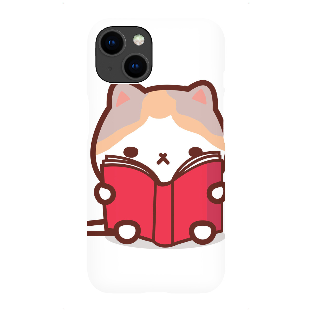 "Süße Katze liest ein Buch"für iPhone - Premium-Case Handyhülle artboxONE