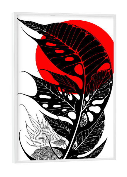 Poster mit weißem Rahmen "Floral" artboxONE - Natur,Floral,Abstrakt