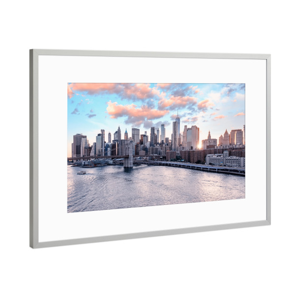 Poster mit Rahmen Silber "Verträumtes New York" artboxONE - Städte,Städte / New York,Reise,Architektur,Reise / Länder