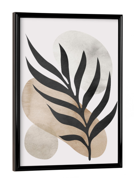 Poster mit schwarzem Rahmen "Watercolor floral C" artboxONE - Floral