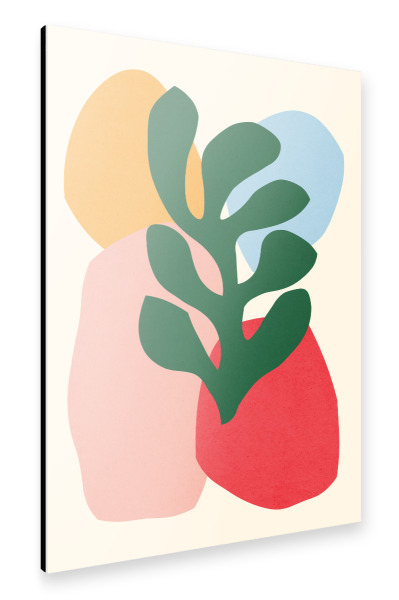 Alu-Dibond "Organic leaves A" 30x20 cm artboxONE