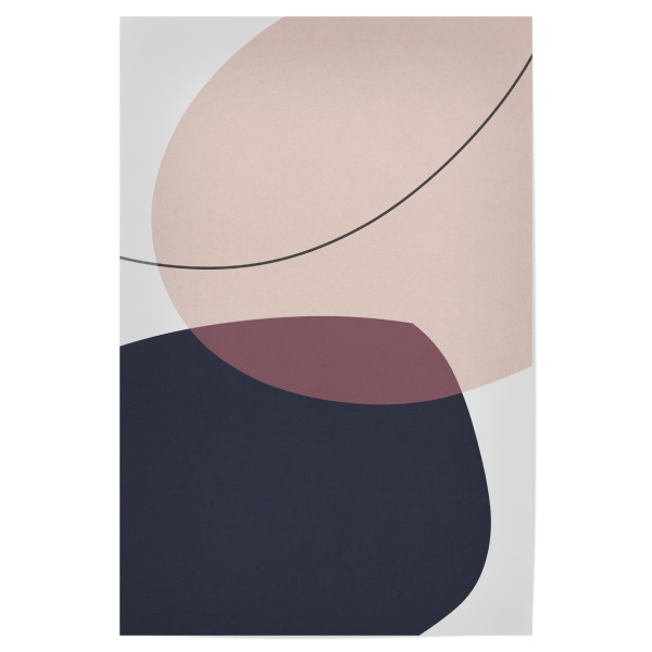 Poster 30x20 cm "Boho abstract E" artboxONE - Abstrakt - Abstract,Expressionist,Stains,Modern,Watercolor,Oil,Acrylic,Textures,Painting,Harmony