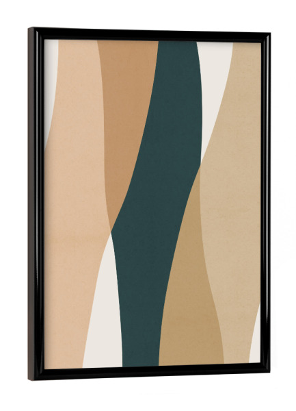 Poster mit schwarzem Rahmen "Boho abstract C" artboxONE - Abstrakt