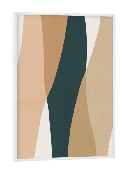 Poster mit weißem Rahmen "Boho abstract C" artboxONE - Abstrakt