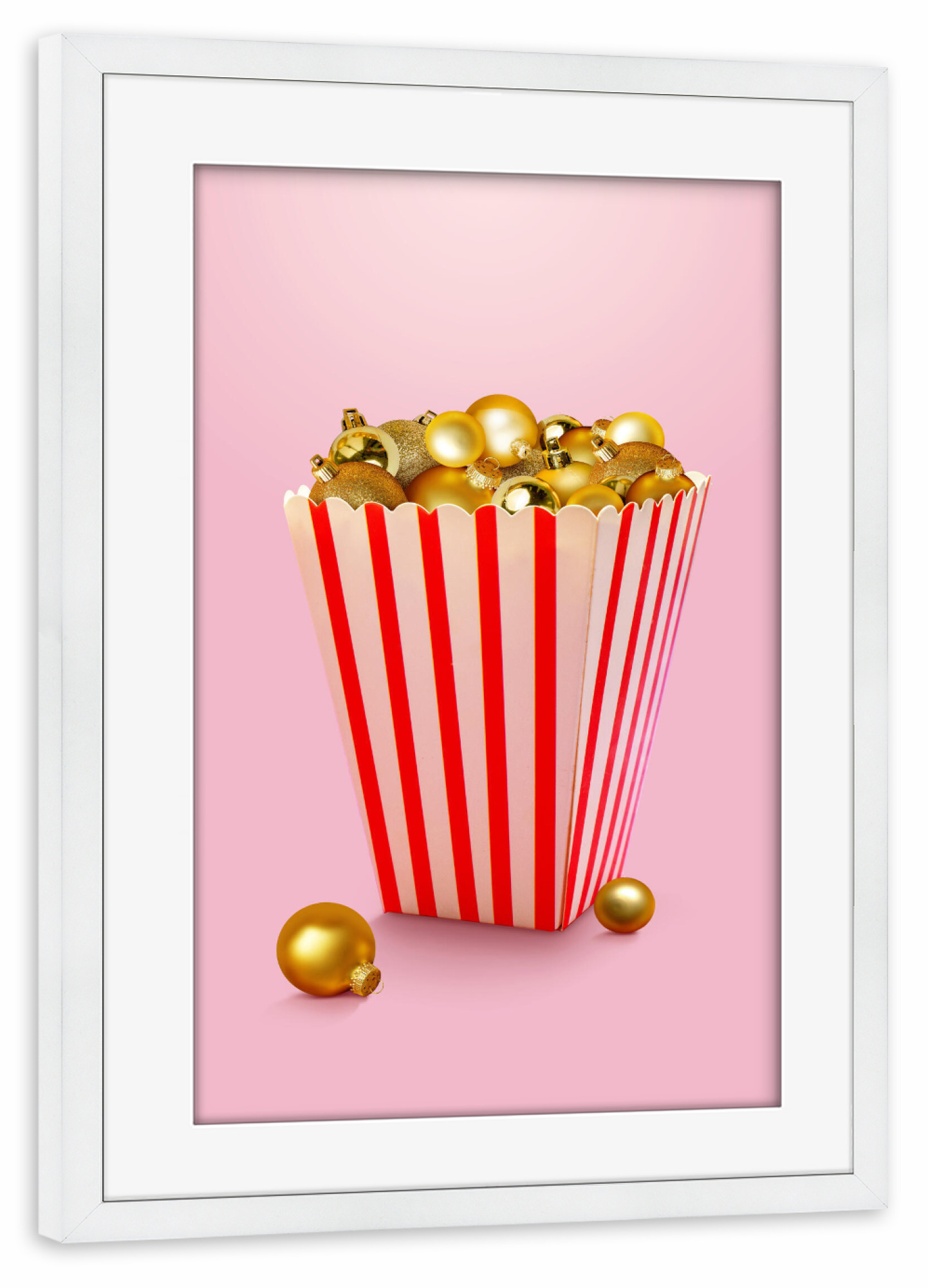 Poster mit Rahmen weiß "Weihnachtsmais" artboxONE - Essen & Trinken,Weihnachten,Lustig