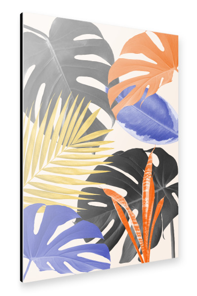 Alu-Dibond "Floral collage B" 30x20 cm artboxONE