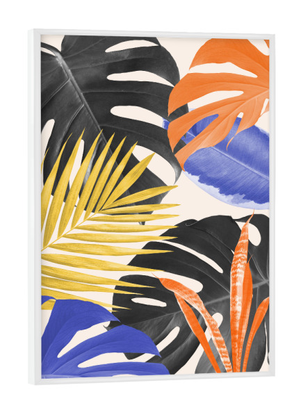 Poster mit weißem Rahmen "Floral collage B" artboxONE - Natur,Floral
