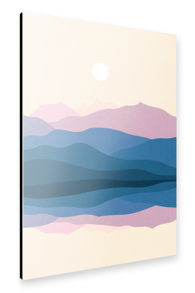 Alu-Dibond "Watercolor landscape D" 30x20 cm artboxONE