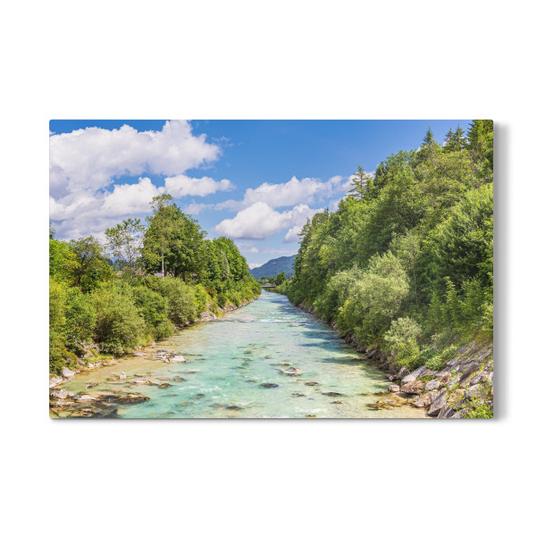 Galerie-Print "Wolken, Fluss, Steine, Bäume" 30x20 cm artboxONE