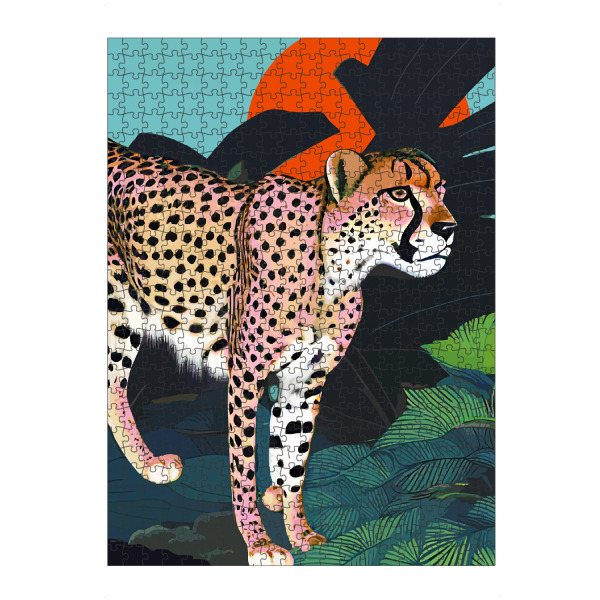 artboxONE Puzzle "Der Gepard, tropischer Dschungel" artboxONE - Tiere