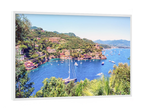 Poster mit weißem Rahmen "Blaues Mittelmeer" artboxONE - Reise,Architektur,Reise / Strand und Meer,Reise / Länder,Für Mama