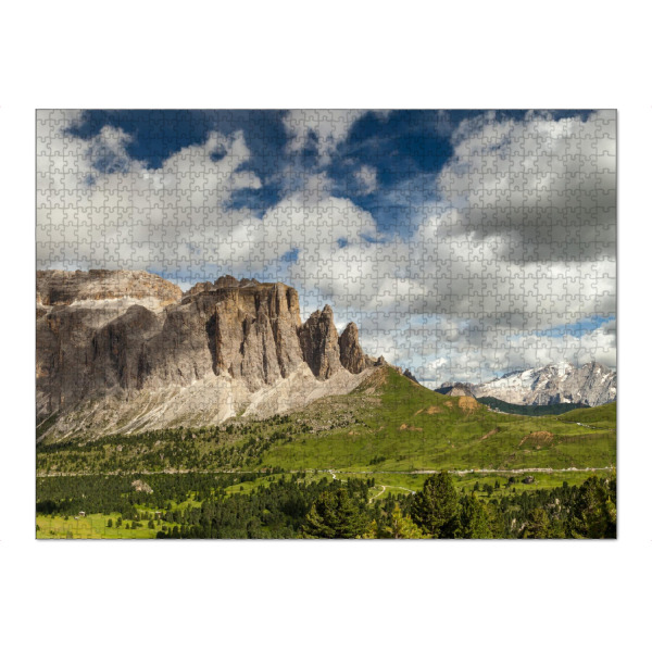 Puzzle Ravensburger "Sella-Gruppe" artboxONE - Natur,Reise - Berg,Landschaft,Natur,Reise,Himmel,Wolken - Bild berg
