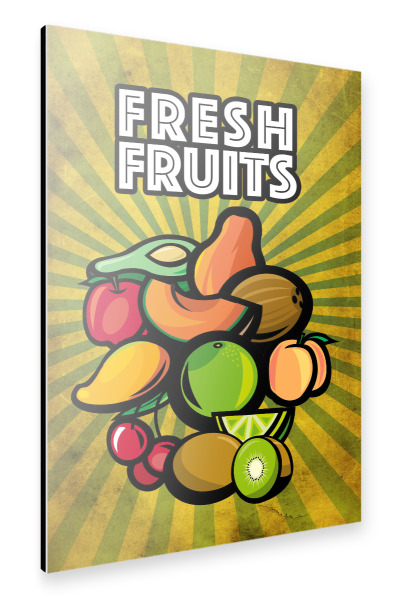 Alu-Dibond "Fresh Fruits 4 Kitchen" 75x50 cm artboxONE