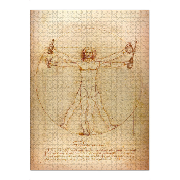 Puzzle Ravensburger "Freitag Mann" artboxONE - Menschen,Für Papa,Lustig