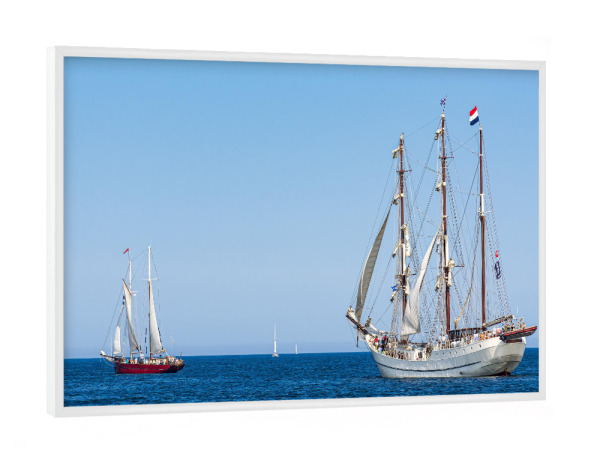 Poster mit weißem Rahmen "Schifffahrt, Meer, Tradition" artboxONE - Natur,Reise,Reise / Strand und Meer