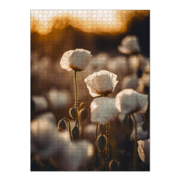 Puzzle Ravensburger "White Poppy Field" artboxONE - Natur,Floral,Für Mama