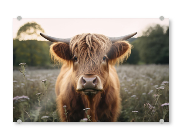 Acrylglasbild "Highlander" artboxONE - Natur,Tiere