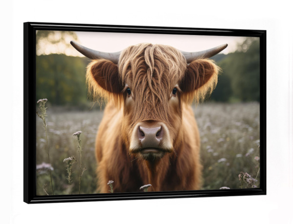 Poster mit schwarzem Rahmen "Highlander" artboxONE - Natur,Tiere