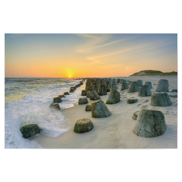 Poster 30x20 cm "Sylt Tetrapoden in Hörnum" artboxONE - Reise,Musik,Reise / Strand und Meer