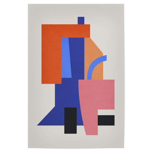 Poster 30x20 cm "Geometric collage A" artboxONE - Abstrakt,Geometrie
