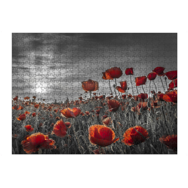 Puzzle Ravensburger "Mohn im Sonnenuntergang - colorkey" artboxONE - Natur,Floral