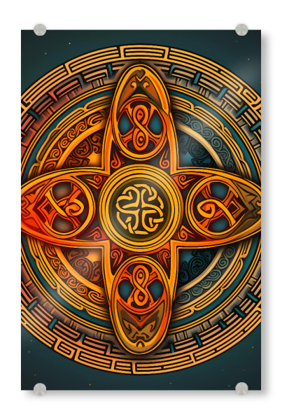 Acrylglasbild "Mandala - Keltisch - Rhiannon" artboxONE - Natur,Abstrakt