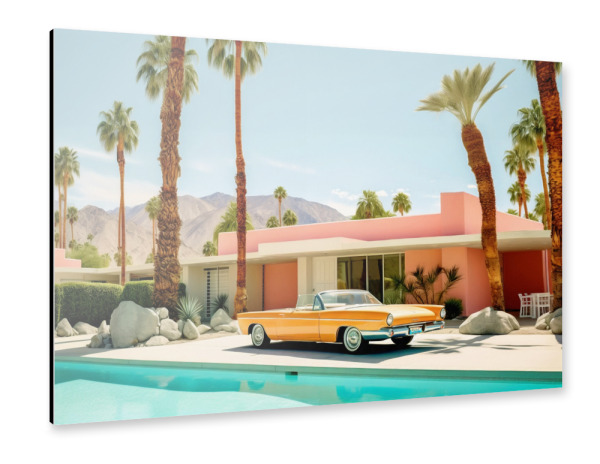 Alu-Dibond "Palm Springs Home" 30x20 cm artboxONE