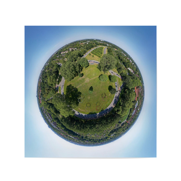 Poster 20x20 cm "Hamburg Horner Kreisel" artboxONE - Städte,Städte / Hamburg,Natur,Reise,Architektur