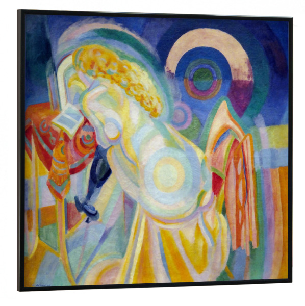Poster mit schwarzem Rahmen 30x30 cm "Nackte Frau beim Lesen" artboxONE - Abstrakt,Geometrie,Städte / Paris,Für Mama,Für Papa