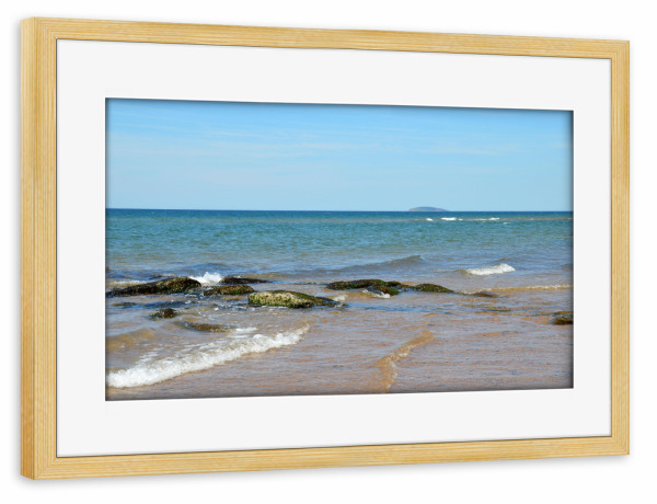 Poster mit Rahmen kiefer "Inverness Beach" artboxONE - Natur,Reise,Reise / Strand und Meer,Reise / Länder