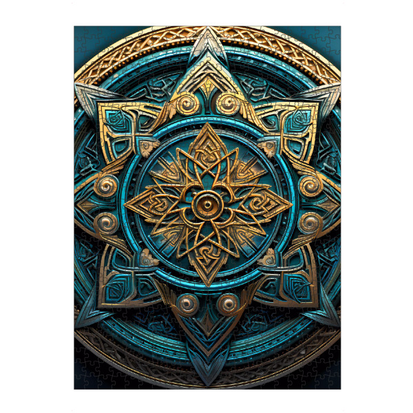 Puzzle Ravensburger "Mandala - Keltisch - Erik" artboxONE - Natur,Abstrakt