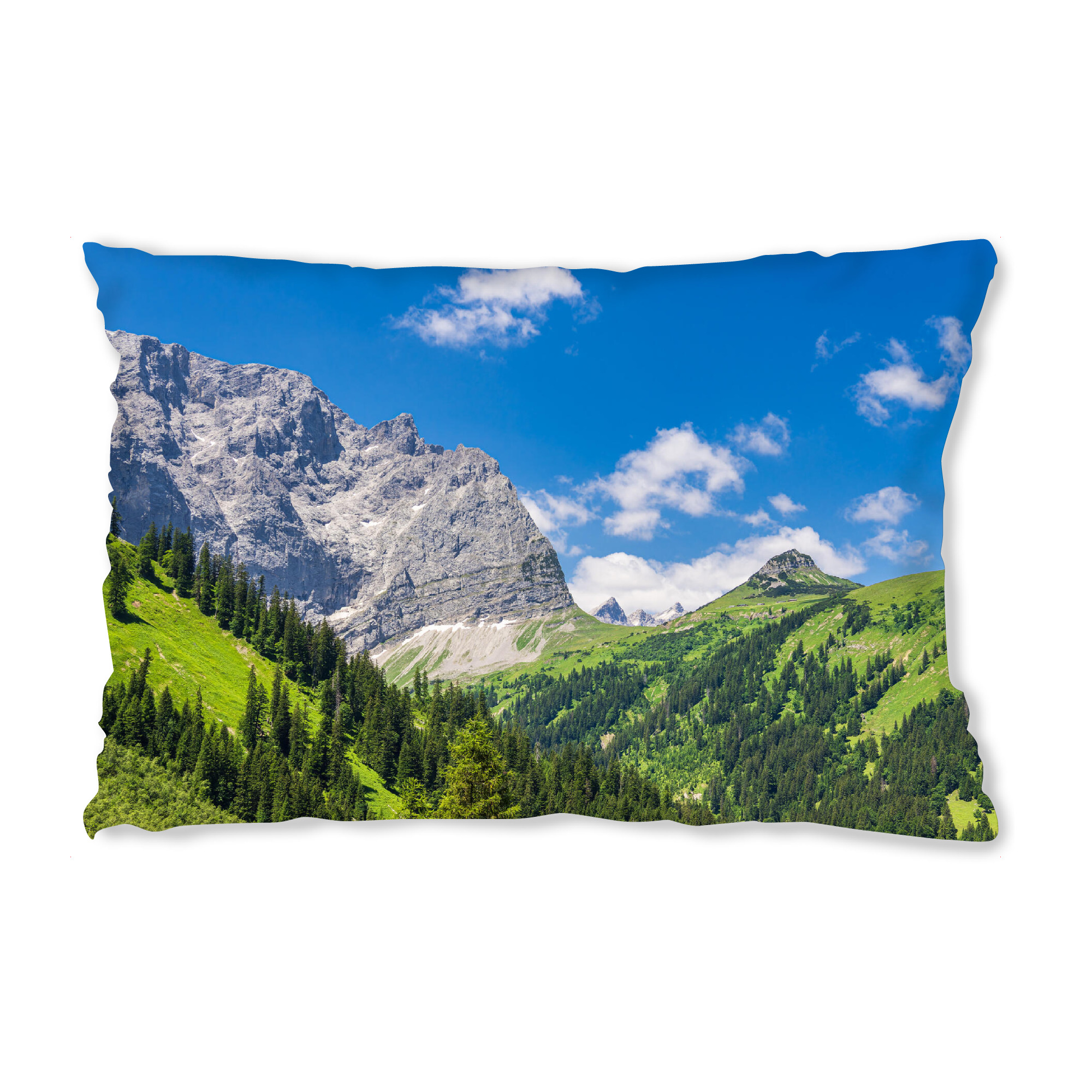 Design-Kissen "Wolken, Bäume, Berge, Wald" artboxONE - Natur,Reise