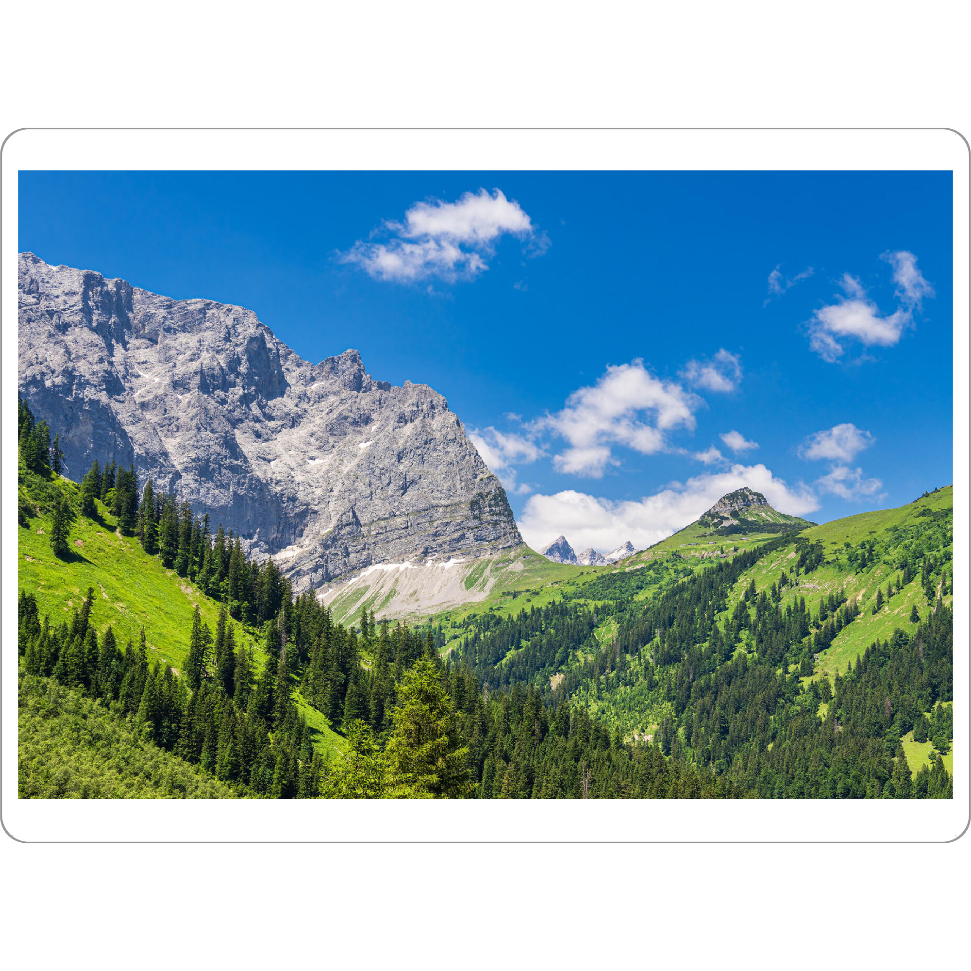 Tischset "Wolken, Bäume, Berge, Wald" artboxONE - Natur,Reise
