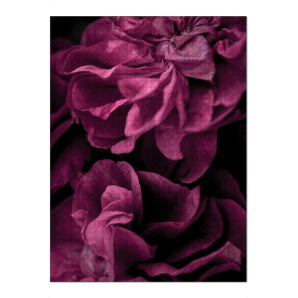 Puzzle Ravensburger "Tiefrosa - Blütenblätter" artboxONE - Natur,Floral,Für Mama