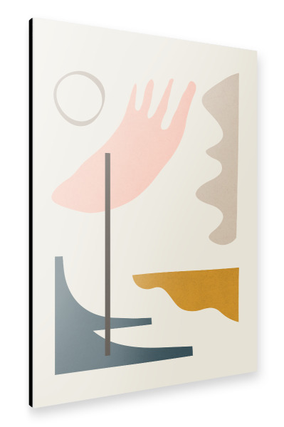Alu-Dibond "Organic shapes C" 30x20 cm artboxONE
