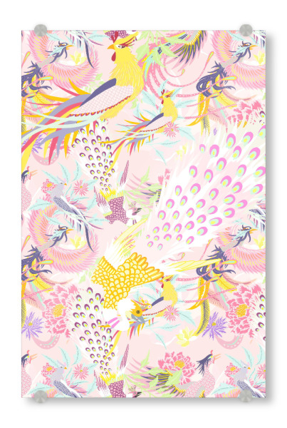 Acrylglasbild "HUMA F" artboxONE - Natur,Tiere,Abstrakt - Chinoiserie,Chinois,Japan,China,Chinesisch,Legendärer chinesischer drache