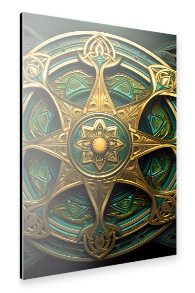 Alu-Dibond "Mandala - Keltisch - Fionn" 30x20 cm artboxONE