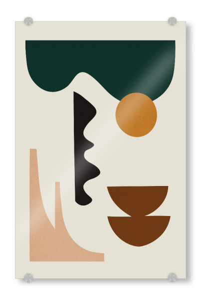 Acrylglasbild "Organic shapes F" artboxONE - Abstrakt,Geometrie
