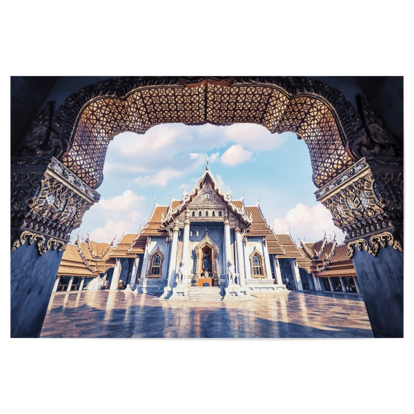 Poster 30x20 cm "Benchamabophit" artboxONE - Städte,Reise,Architektur,Reise / Asien,Reise / Länder