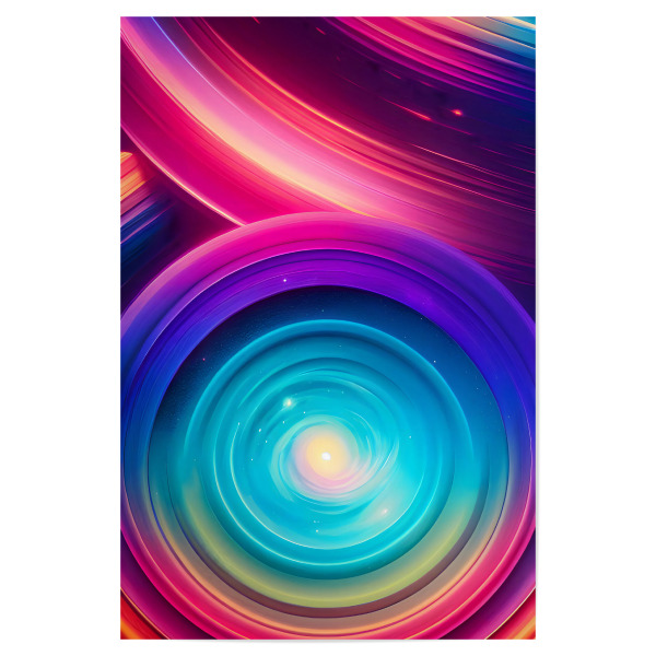 Poster "Drehung" artboxONE - Abstrakt - Kunst,Design,Abstrakt,Surreal,Surrealismus,Magie,Elektro,Galaxie,Raum,Sterne