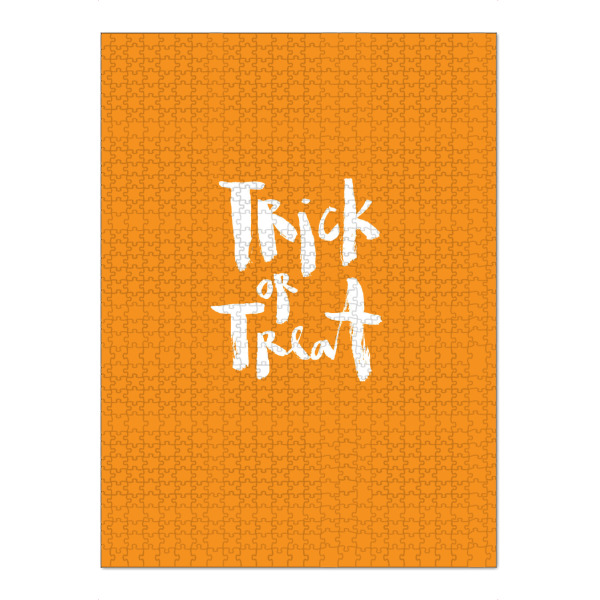 Puzzle Ravensburger "Trick or Treat - Halloween" artboxONE - Typografie - Halloween,Trick or treat,Schrift,Typografie,Lettering,Herbst,Saisonal