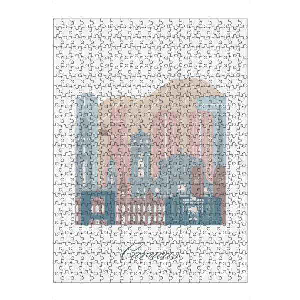 artboxONE Puzzle "Caracas-Skyline in Erdtönen" artboxONE - Städte,Reise,Architektur,Kartografie