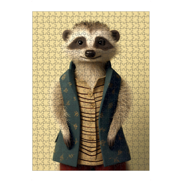 artboxONE Puzzle "Erdmännchen Style" artboxONE - Für Kinder,Tiere,Lustig