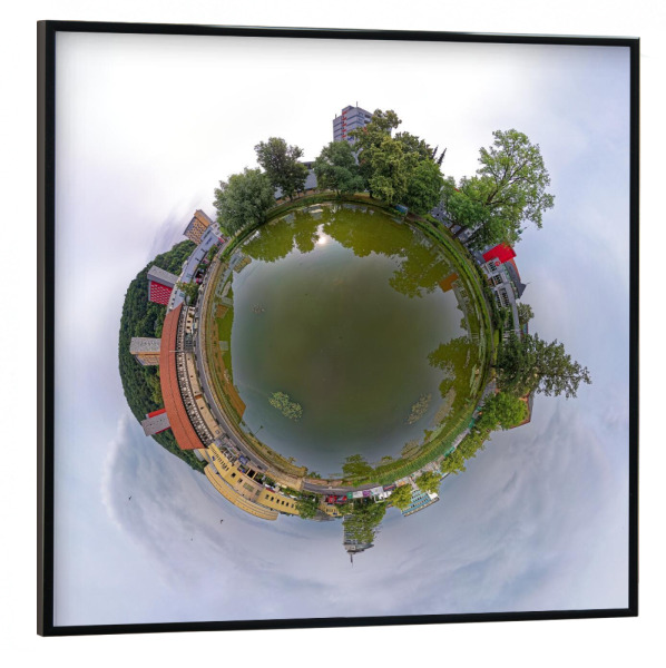 Poster mit schwarzem Rahmen 30x30 cm "Suhl/Thüringen - Herrenteich" artboxONE - Städte,Natur,Reise,Architektur,Städte / Weitere