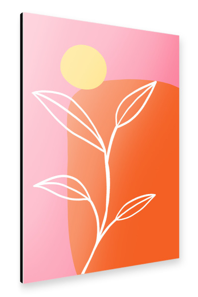 Alu-Dibond "July sun" 30x20 cm artboxONE