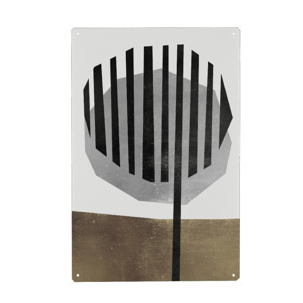 Holzbild "Metallic concept art B" artboxONE - Abstrakt,Geometrie